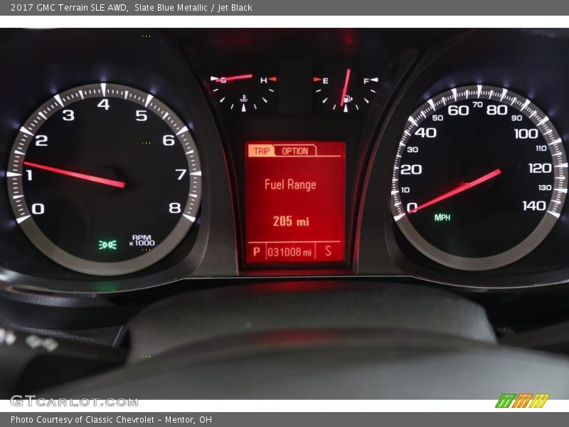 Slate Blue Metallic / Jet Black 2017 GMC Terrain SLE AWD
