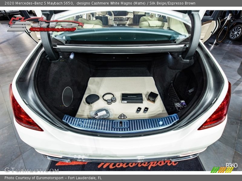 designo Cashmere White Magno (Matte) / Silk Beige/Espresso Brown 2020 Mercedes-Benz S Maybach S650