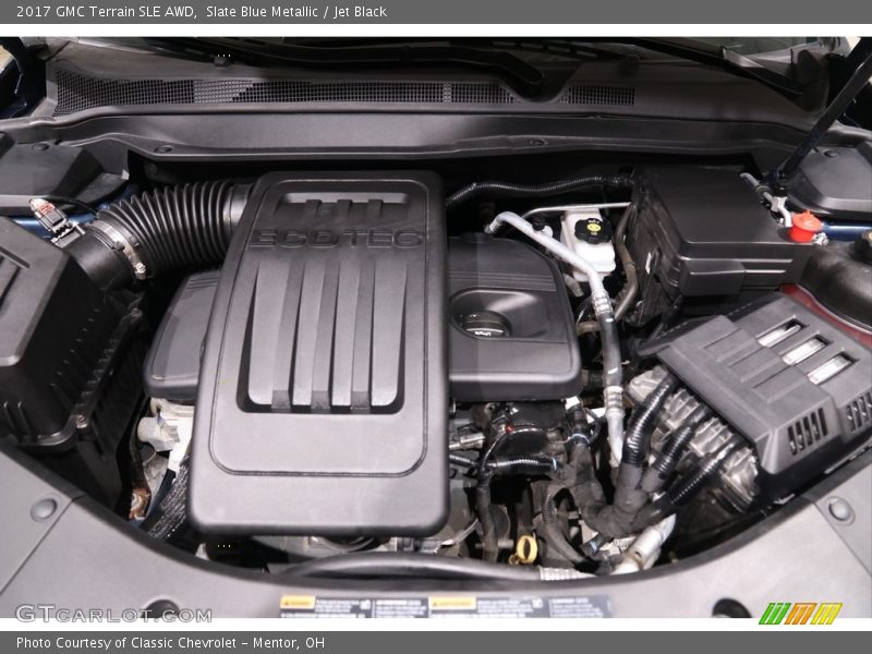 Slate Blue Metallic / Jet Black 2017 GMC Terrain SLE AWD
