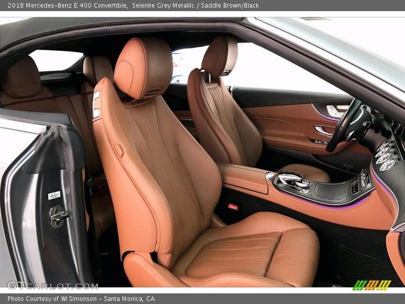 Selenite Grey Metallic / Saddle Brown/Black 2018 Mercedes-Benz E 400 Convertible