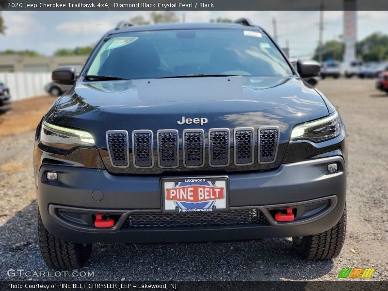 Diamond Black Crystal Pearl / Black 2020 Jeep Cherokee Trailhawk 4x4