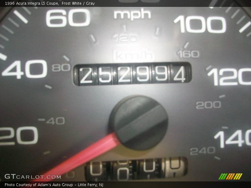 Frost White / Gray 1996 Acura Integra LS Coupe
