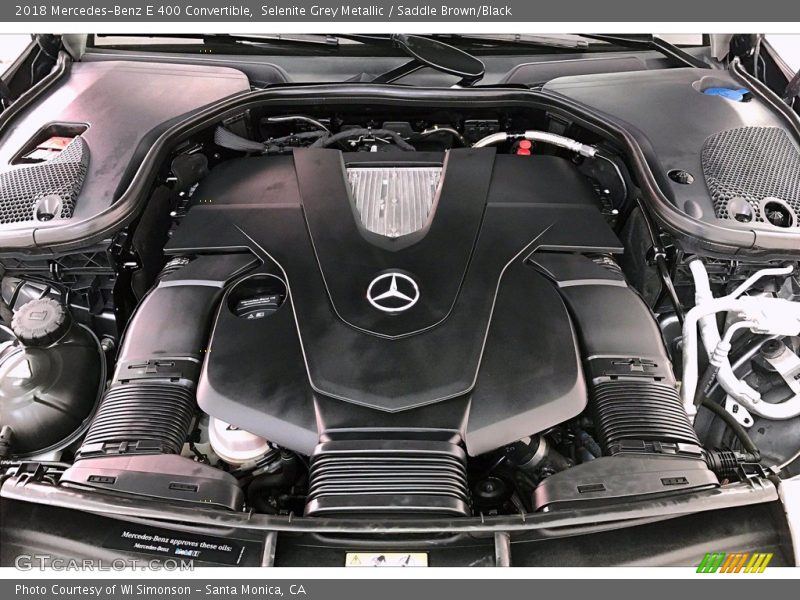 Selenite Grey Metallic / Saddle Brown/Black 2018 Mercedes-Benz E 400 Convertible