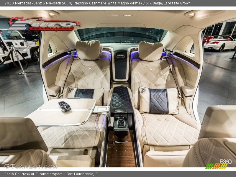 designo Cashmere White Magno (Matte) / Silk Beige/Espresso Brown 2020 Mercedes-Benz S Maybach S650