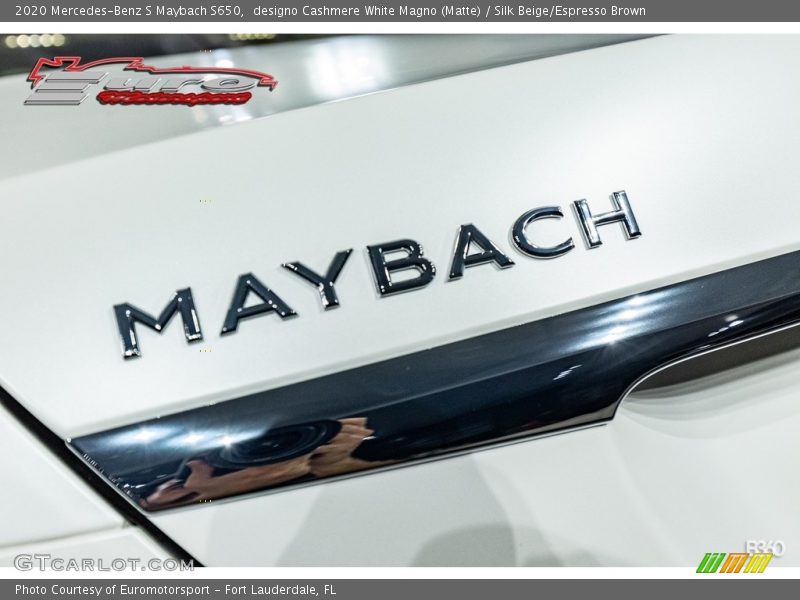 designo Cashmere White Magno (Matte) / Silk Beige/Espresso Brown 2020 Mercedes-Benz S Maybach S650