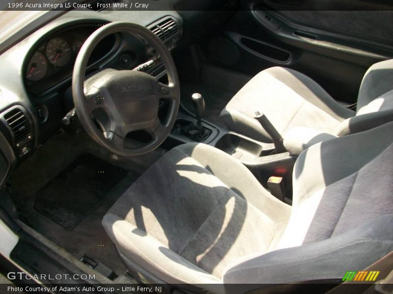 Frost White / Gray 1996 Acura Integra LS Coupe