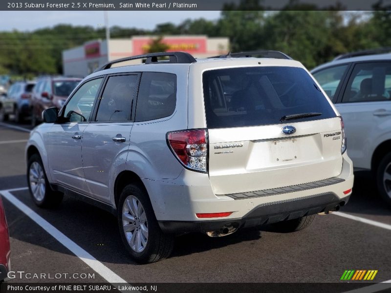 Satin White Pearl / Platinum 2013 Subaru Forester 2.5 X Premium