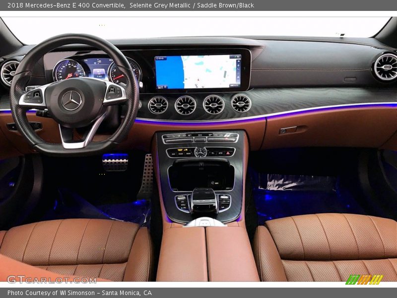 Selenite Grey Metallic / Saddle Brown/Black 2018 Mercedes-Benz E 400 Convertible