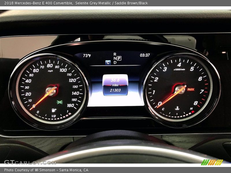 Selenite Grey Metallic / Saddle Brown/Black 2018 Mercedes-Benz E 400 Convertible