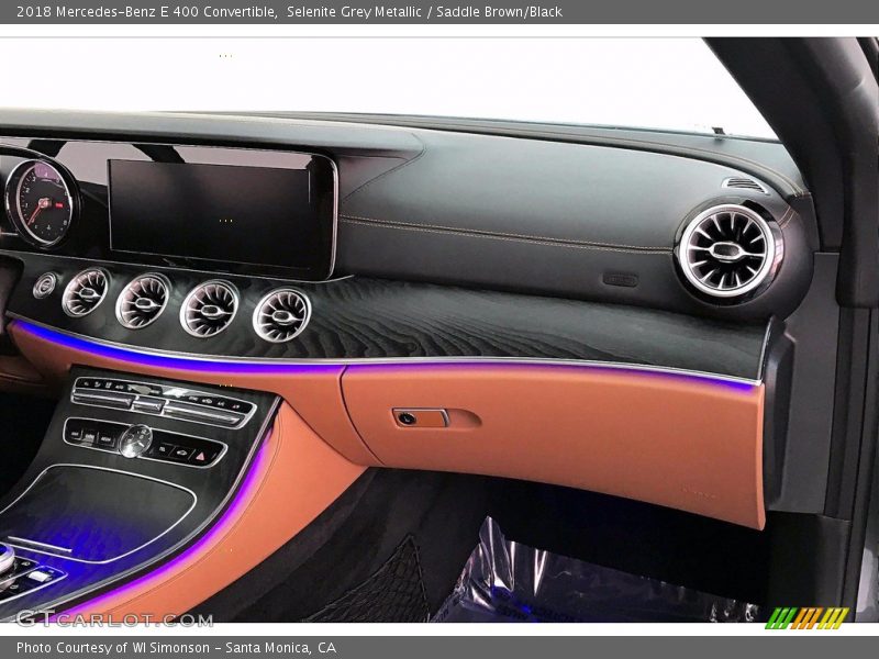 Selenite Grey Metallic / Saddle Brown/Black 2018 Mercedes-Benz E 400 Convertible