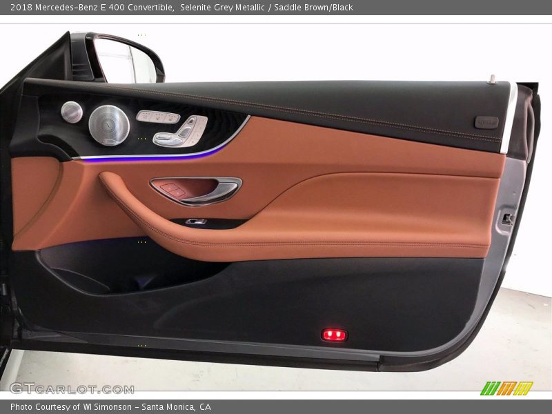 Selenite Grey Metallic / Saddle Brown/Black 2018 Mercedes-Benz E 400 Convertible