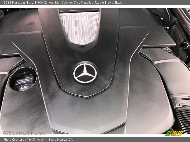 Selenite Grey Metallic / Saddle Brown/Black 2018 Mercedes-Benz E 400 Convertible