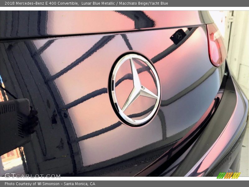 Lunar Blue Metallic / Macchiato Beige/Yacht Blue 2018 Mercedes-Benz E 400 Convertible