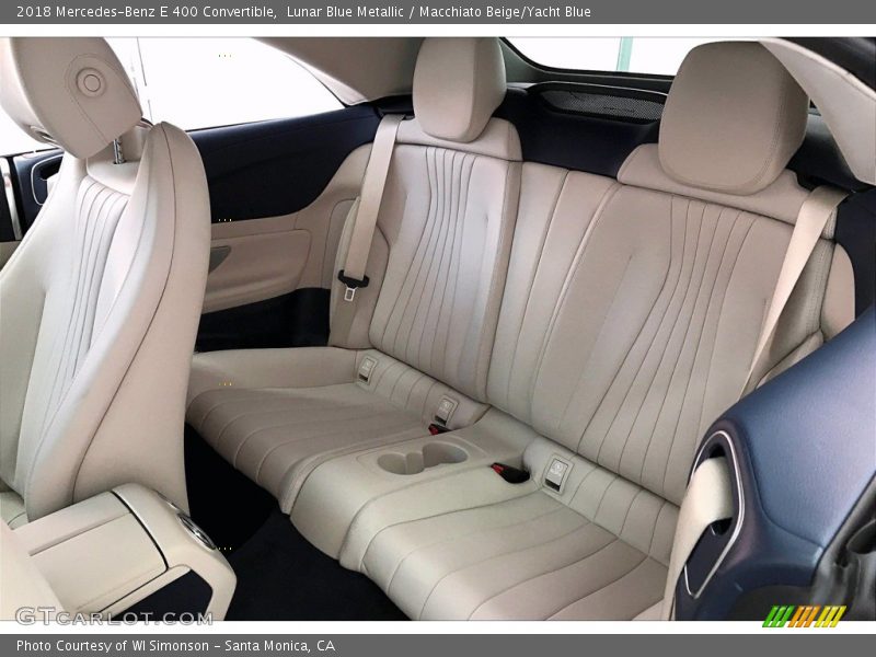 Lunar Blue Metallic / Macchiato Beige/Yacht Blue 2018 Mercedes-Benz E 400 Convertible