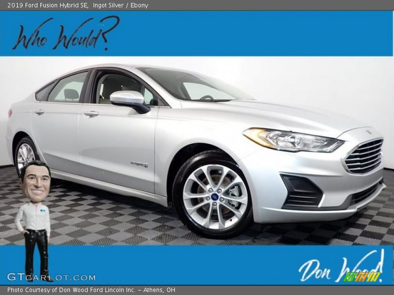 Ingot Silver / Ebony 2019 Ford Fusion Hybrid SE