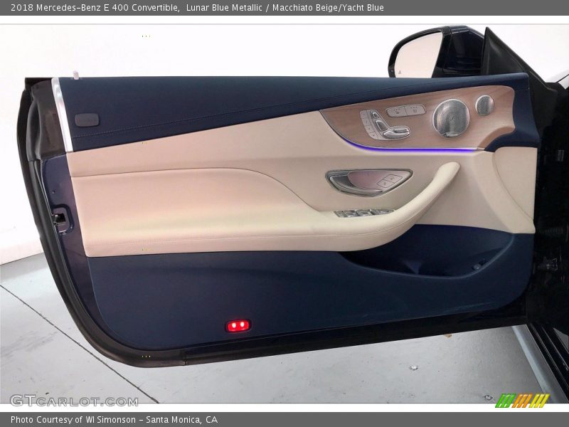 Lunar Blue Metallic / Macchiato Beige/Yacht Blue 2018 Mercedes-Benz E 400 Convertible