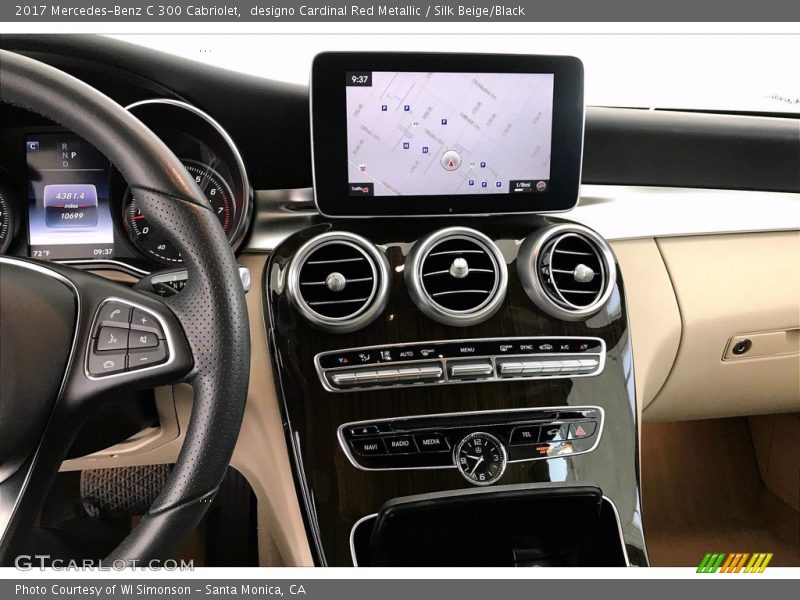 designo Cardinal Red Metallic / Silk Beige/Black 2017 Mercedes-Benz C 300 Cabriolet