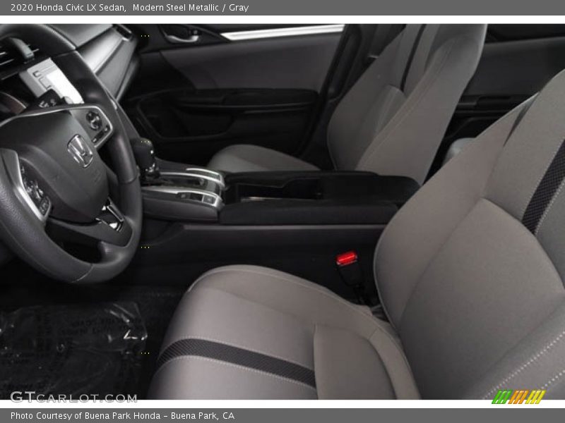 Modern Steel Metallic / Gray 2020 Honda Civic LX Sedan
