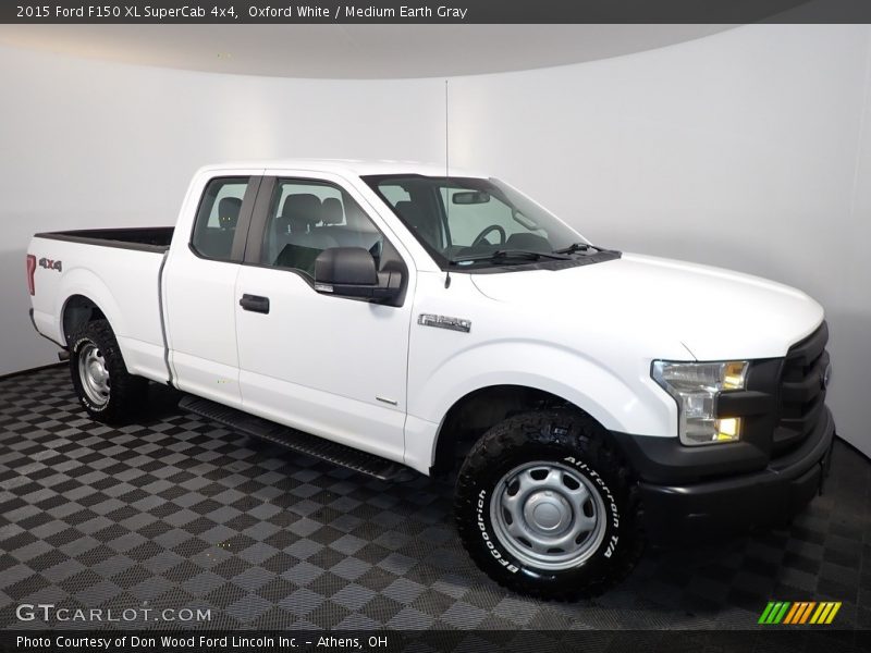 Oxford White / Medium Earth Gray 2015 Ford F150 XL SuperCab 4x4