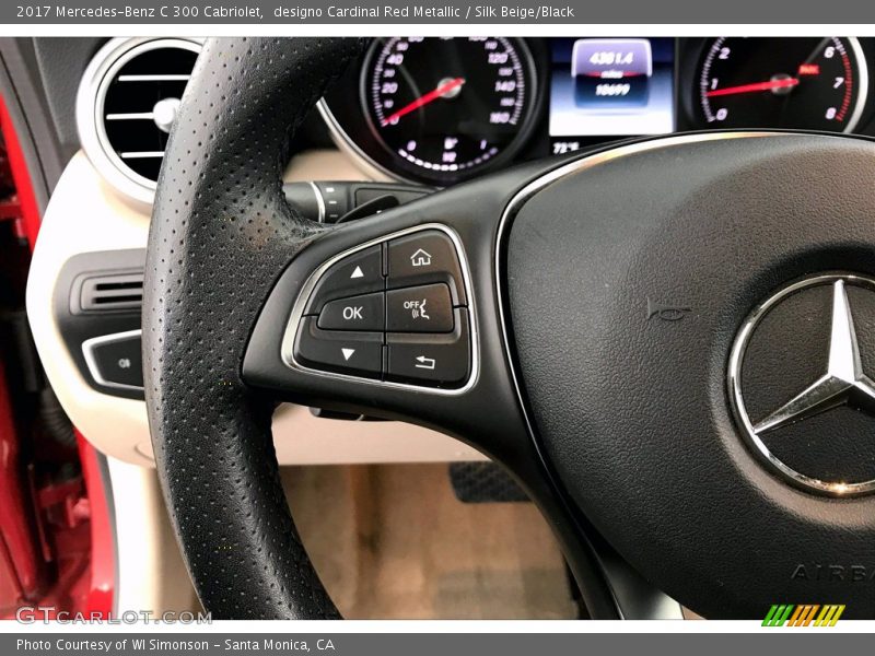designo Cardinal Red Metallic / Silk Beige/Black 2017 Mercedes-Benz C 300 Cabriolet