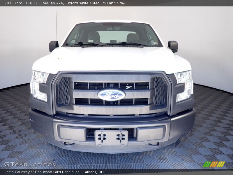 Oxford White / Medium Earth Gray 2015 Ford F150 XL SuperCab 4x4