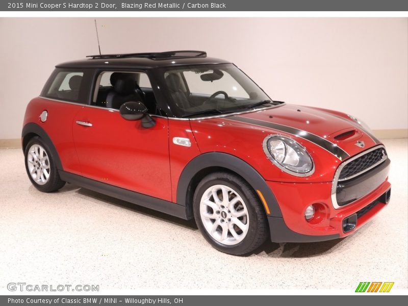 Blazing Red Metallic / Carbon Black 2015 Mini Cooper S Hardtop 2 Door