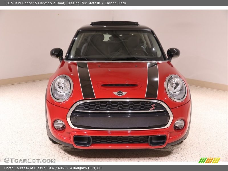 Blazing Red Metallic / Carbon Black 2015 Mini Cooper S Hardtop 2 Door