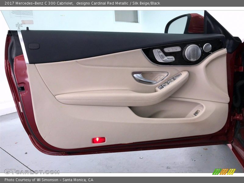designo Cardinal Red Metallic / Silk Beige/Black 2017 Mercedes-Benz C 300 Cabriolet