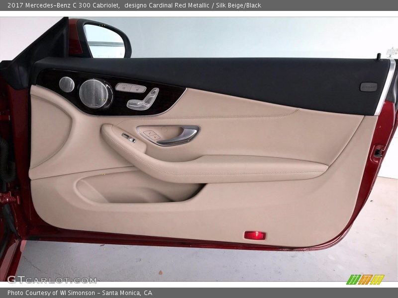 designo Cardinal Red Metallic / Silk Beige/Black 2017 Mercedes-Benz C 300 Cabriolet
