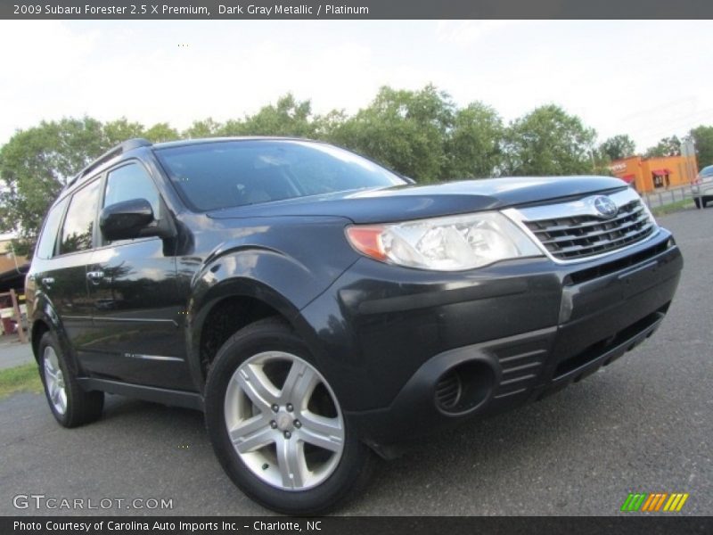 Dark Gray Metallic / Platinum 2009 Subaru Forester 2.5 X Premium