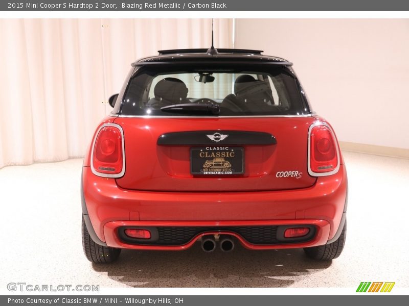 Blazing Red Metallic / Carbon Black 2015 Mini Cooper S Hardtop 2 Door