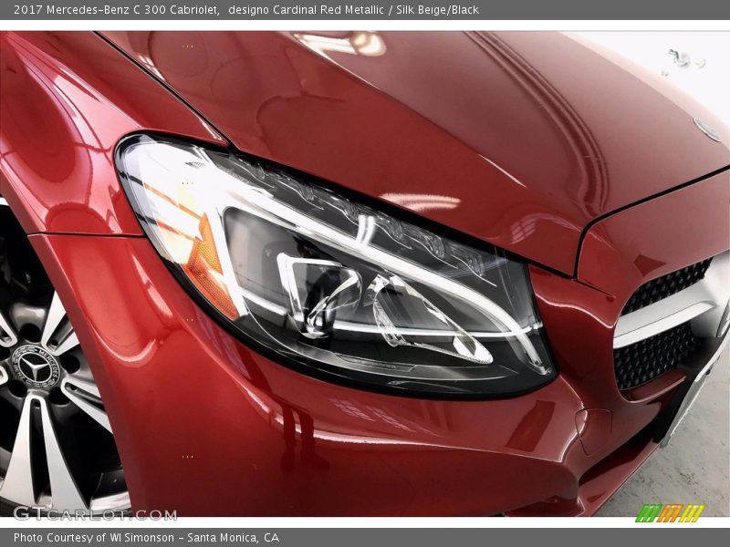 designo Cardinal Red Metallic / Silk Beige/Black 2017 Mercedes-Benz C 300 Cabriolet