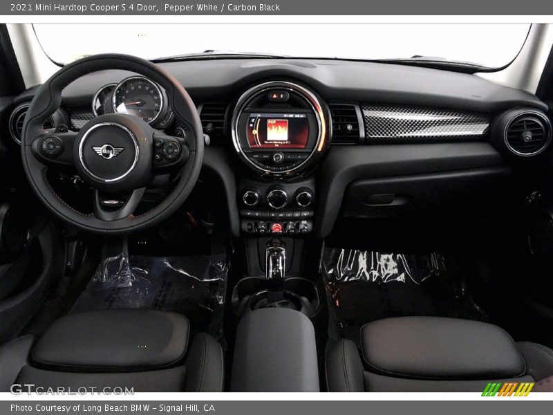 Pepper White / Carbon Black 2021 Mini Hardtop Cooper S 4 Door