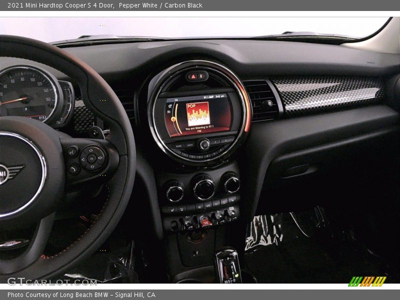 Pepper White / Carbon Black 2021 Mini Hardtop Cooper S 4 Door