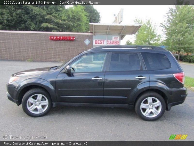 Dark Gray Metallic / Platinum 2009 Subaru Forester 2.5 X Premium