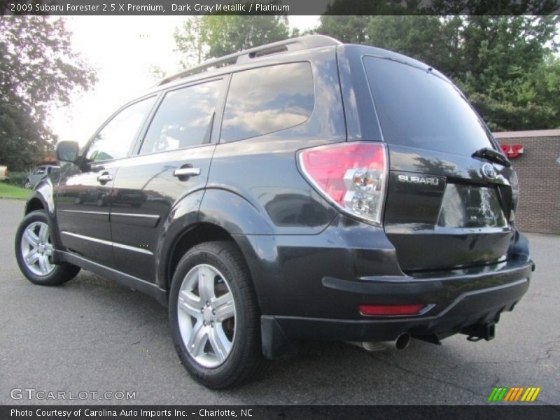Dark Gray Metallic / Platinum 2009 Subaru Forester 2.5 X Premium