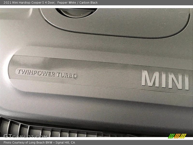 Pepper White / Carbon Black 2021 Mini Hardtop Cooper S 4 Door