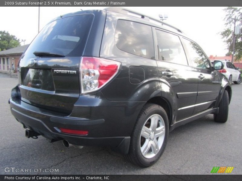 Dark Gray Metallic / Platinum 2009 Subaru Forester 2.5 X Premium