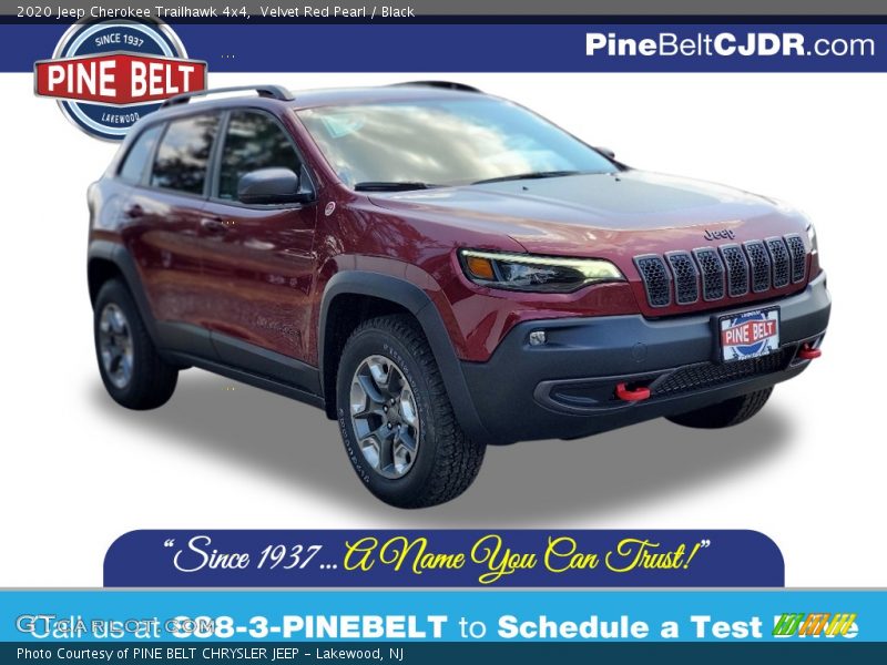 Velvet Red Pearl / Black 2020 Jeep Cherokee Trailhawk 4x4