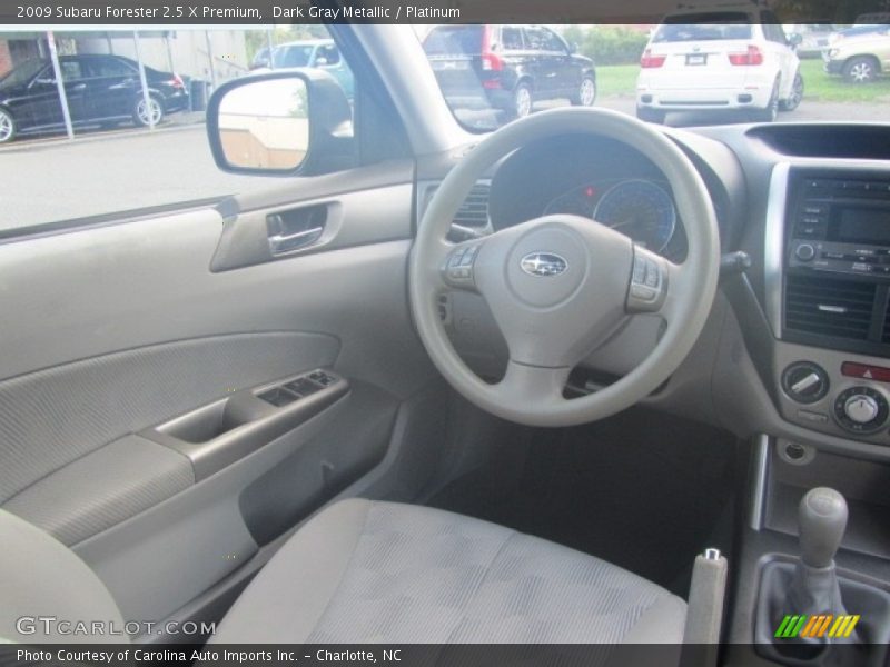 Dark Gray Metallic / Platinum 2009 Subaru Forester 2.5 X Premium