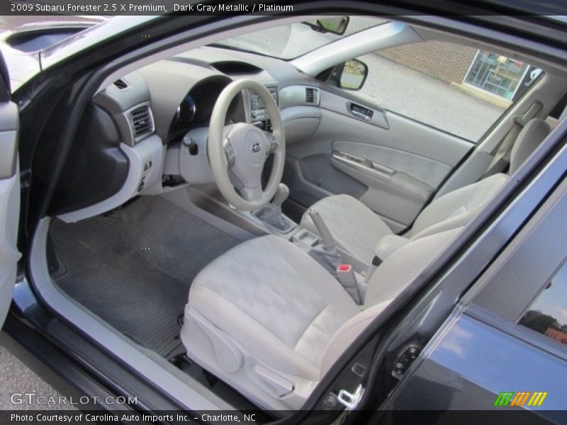 Dark Gray Metallic / Platinum 2009 Subaru Forester 2.5 X Premium