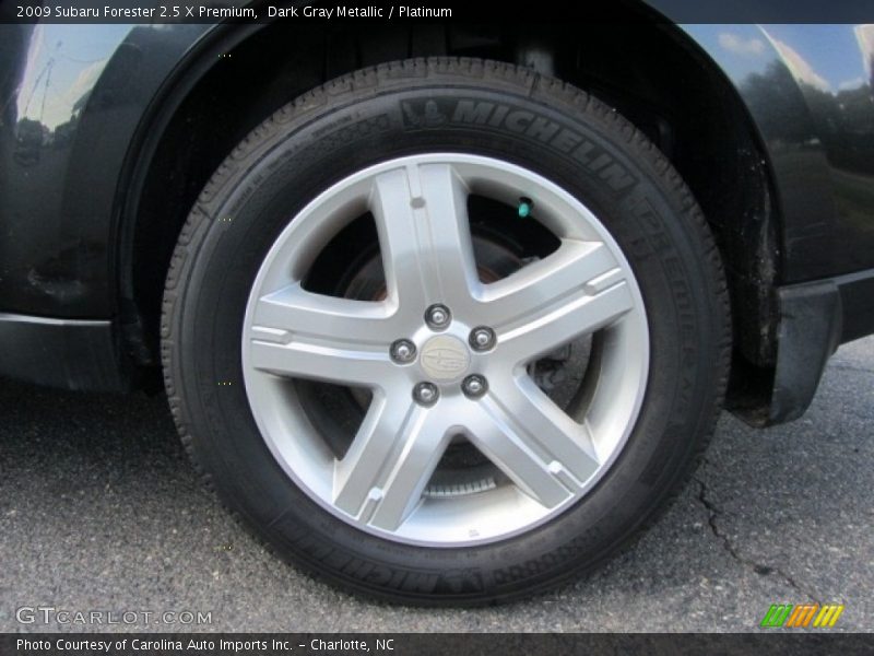 Dark Gray Metallic / Platinum 2009 Subaru Forester 2.5 X Premium