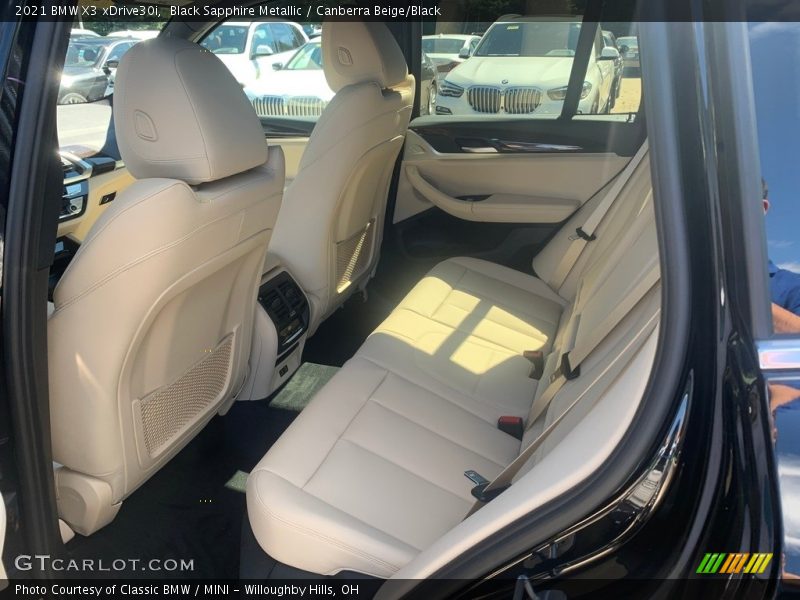Black Sapphire Metallic / Canberra Beige/Black 2021 BMW X3 xDrive30i