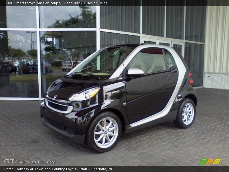 Deep Black / Design Beige 2008 Smart fortwo passion coupe