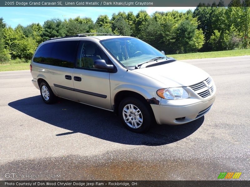 Linen Gold Metallic / Dark Khaki/Light Graystone 2005 Dodge Grand Caravan SE