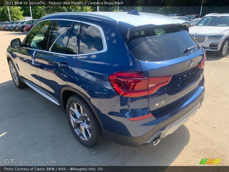 Phytonic Blue Metallic / Canberra Beige/Black 2021 BMW X3 xDrive30i