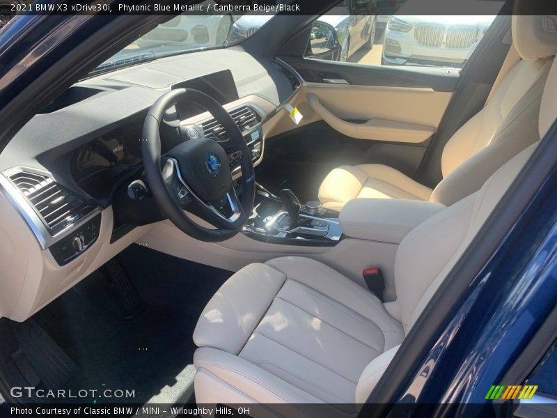 Phytonic Blue Metallic / Canberra Beige/Black 2021 BMW X3 xDrive30i
