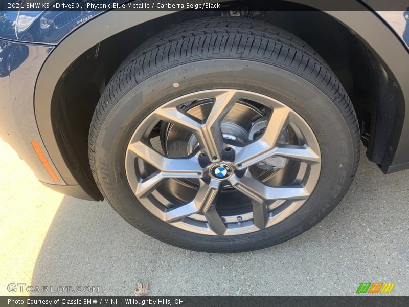 Phytonic Blue Metallic / Canberra Beige/Black 2021 BMW X3 xDrive30i
