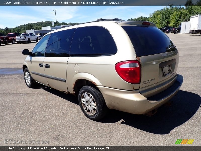 Linen Gold Metallic / Dark Khaki/Light Graystone 2005 Dodge Grand Caravan SE
