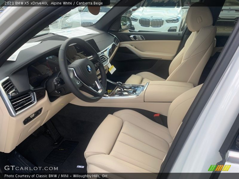 Alpine White / Canberra Beige 2021 BMW X5 xDrive40i